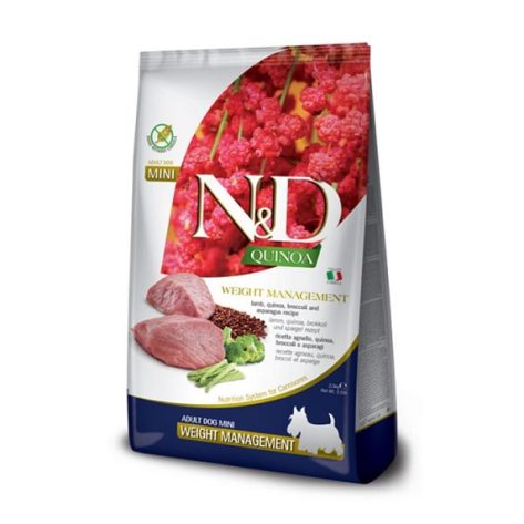 N&D Quinoa Weight Management Lamb Adult Mini 2.5kg